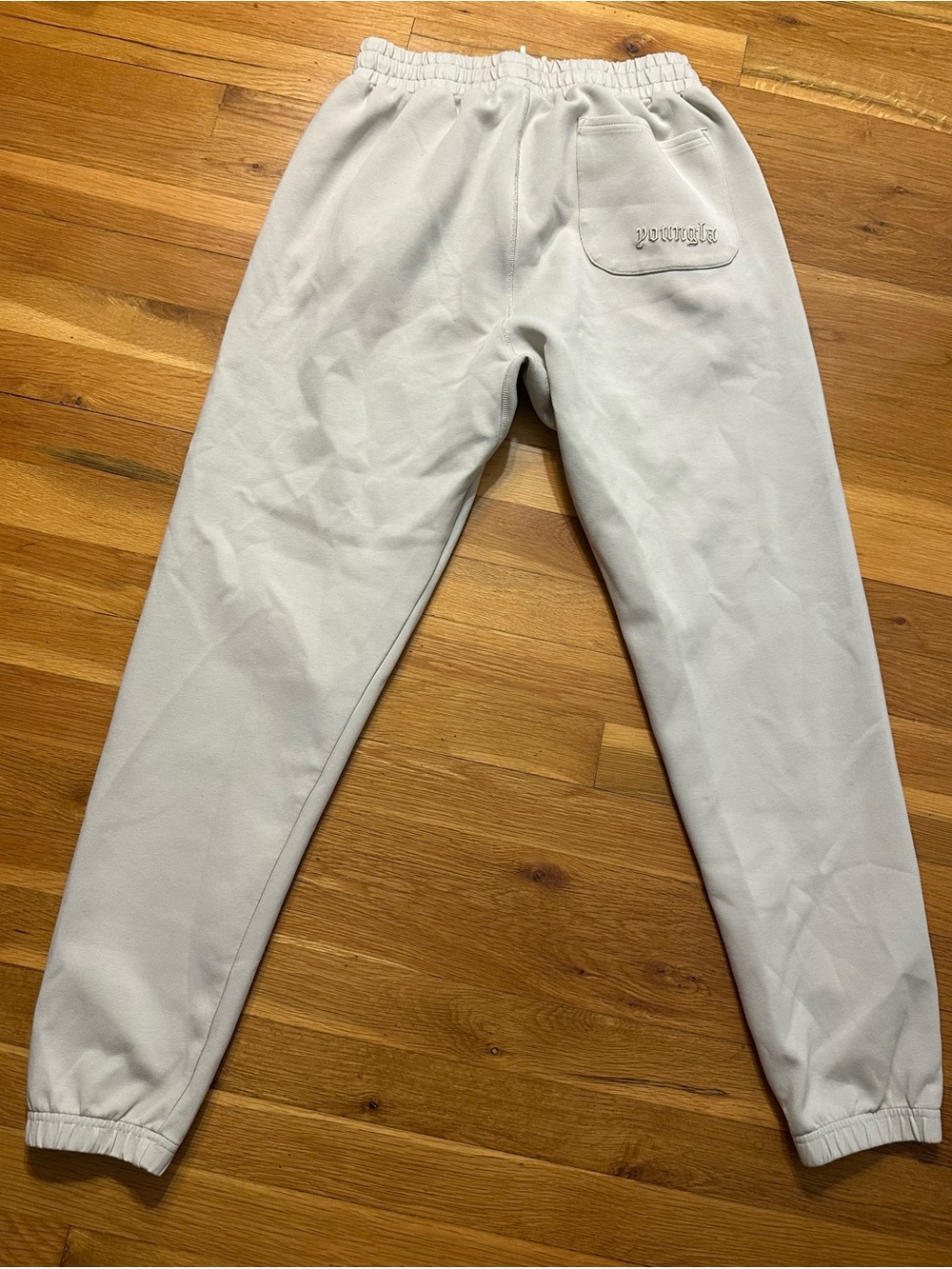 YoungLA Light Gray Men's Jogger Sweatpants - Picture 2 of 9